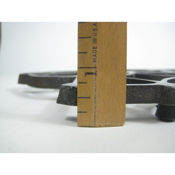 Dansk Cast Iron Decorative Trivet Geometric Design Vintage - Picture 3 of 9